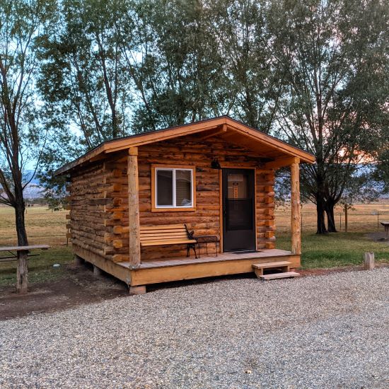 One of our new log cabins